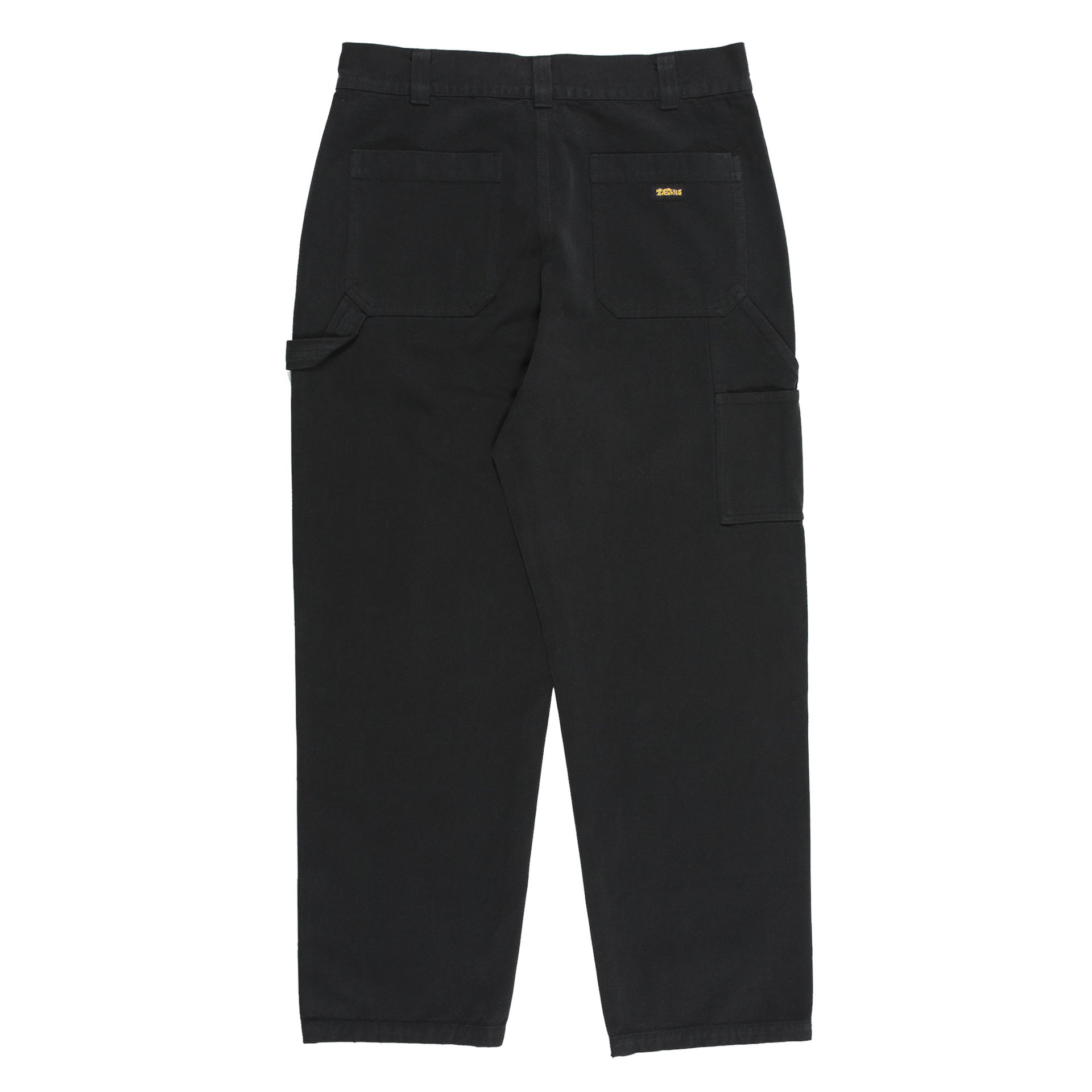 Washed Black Piano Trap Theories Carpenter Pants Back