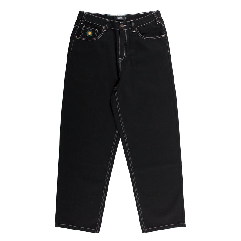 Black Contrast Stitch Plaza Theories Jeans