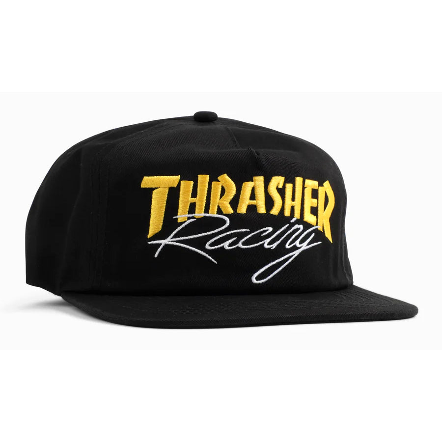 Thrasher Racing Snapback Hat - Black