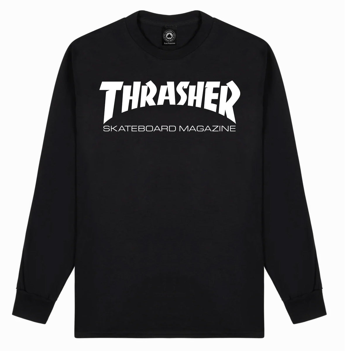 Black thrasher Mag Long Sleeve Tee