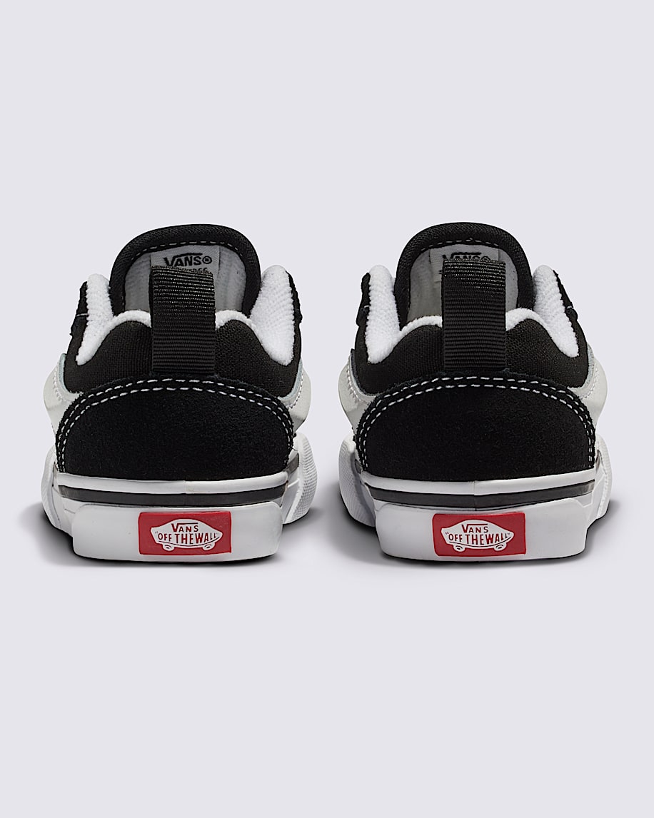 Black/White Toddler Knu Skool Vans Shoe Back