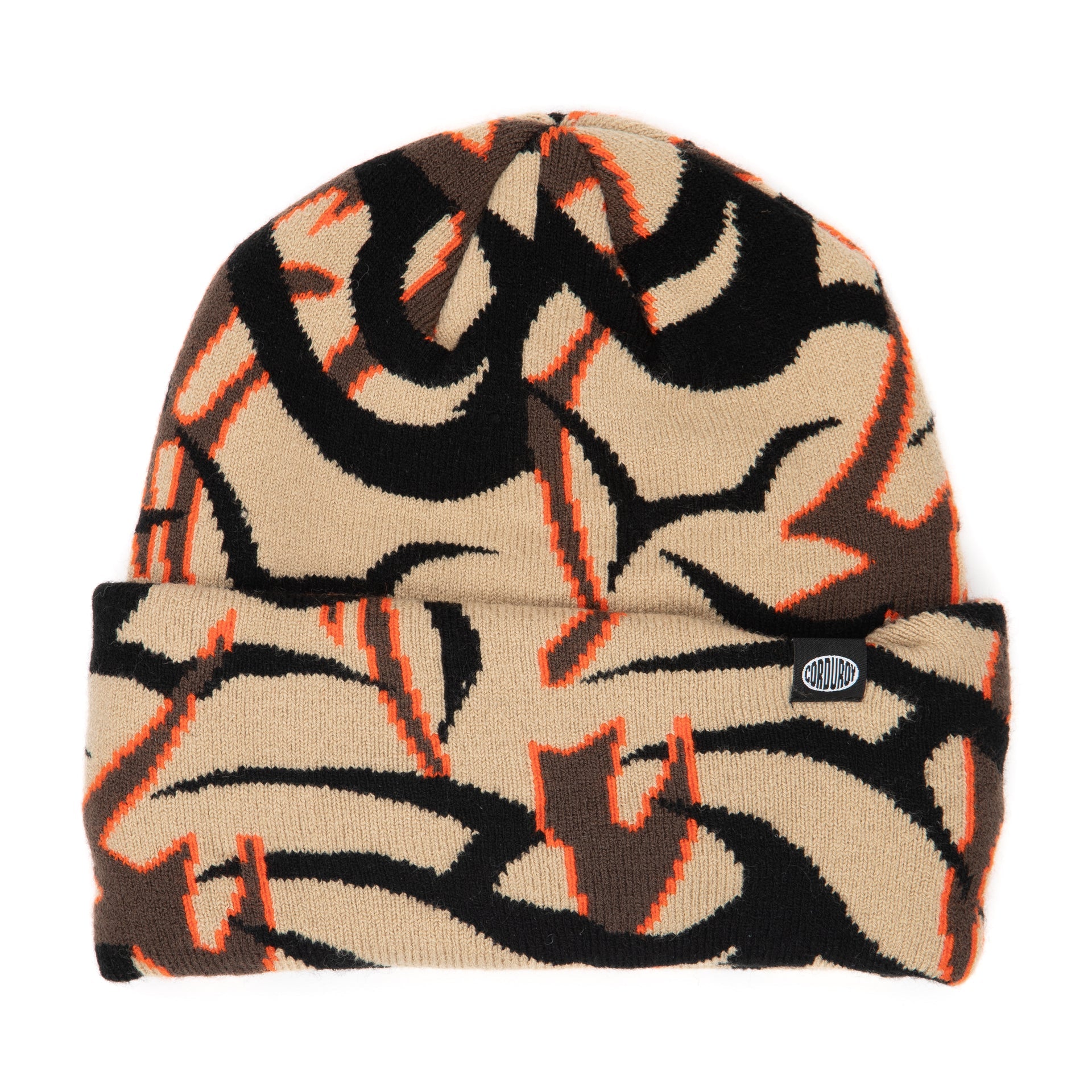 32 x Corduroy Tribal Camo Beanie