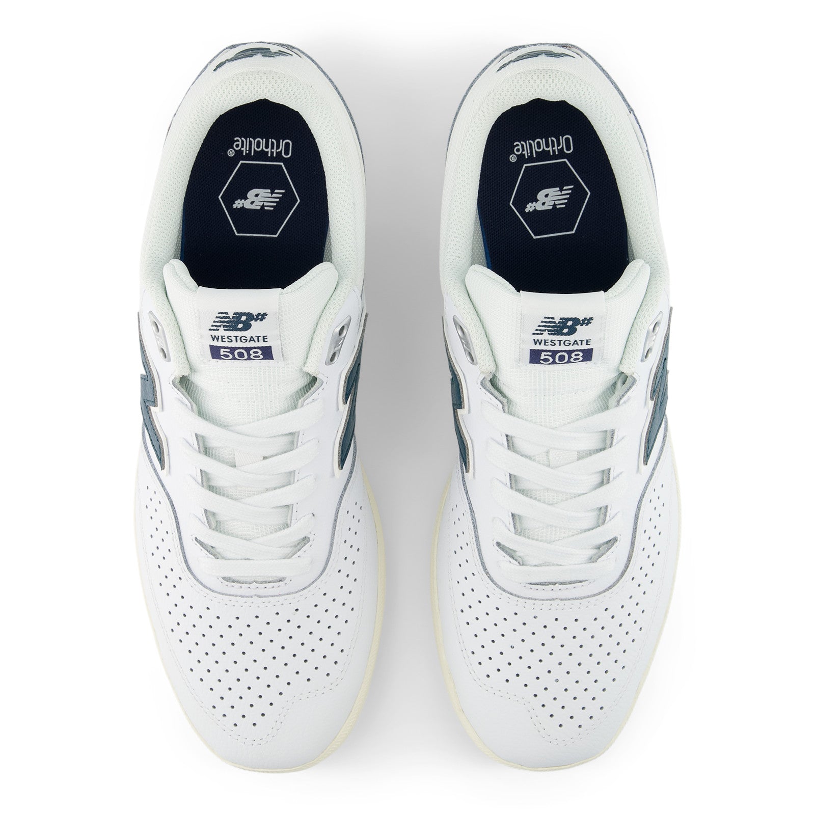 White/Green 508 Westgate NB Numeric Skate Shoe Top
