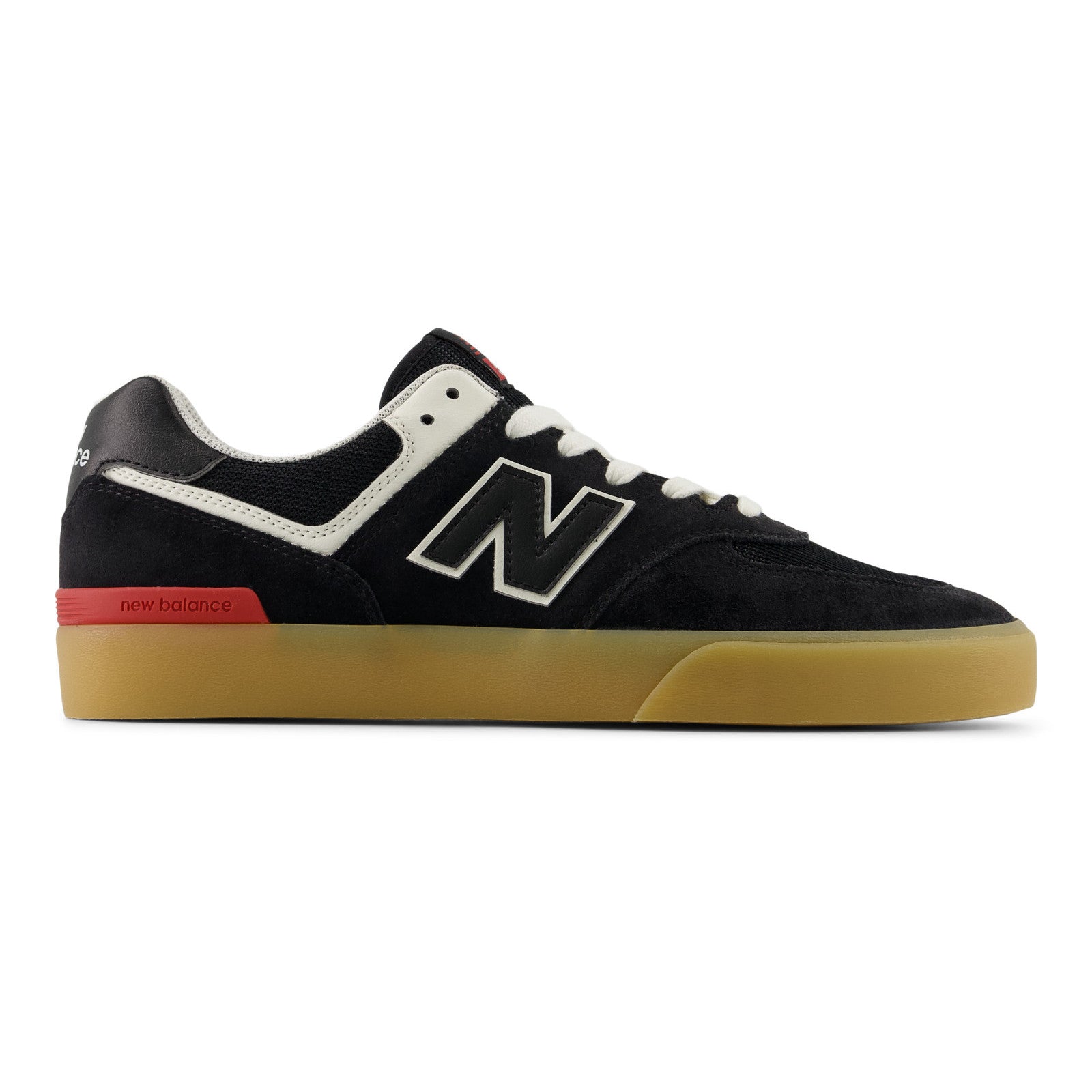 New Balance Numeric 574 Vulc Wide Skateboard Shoe - Black/White