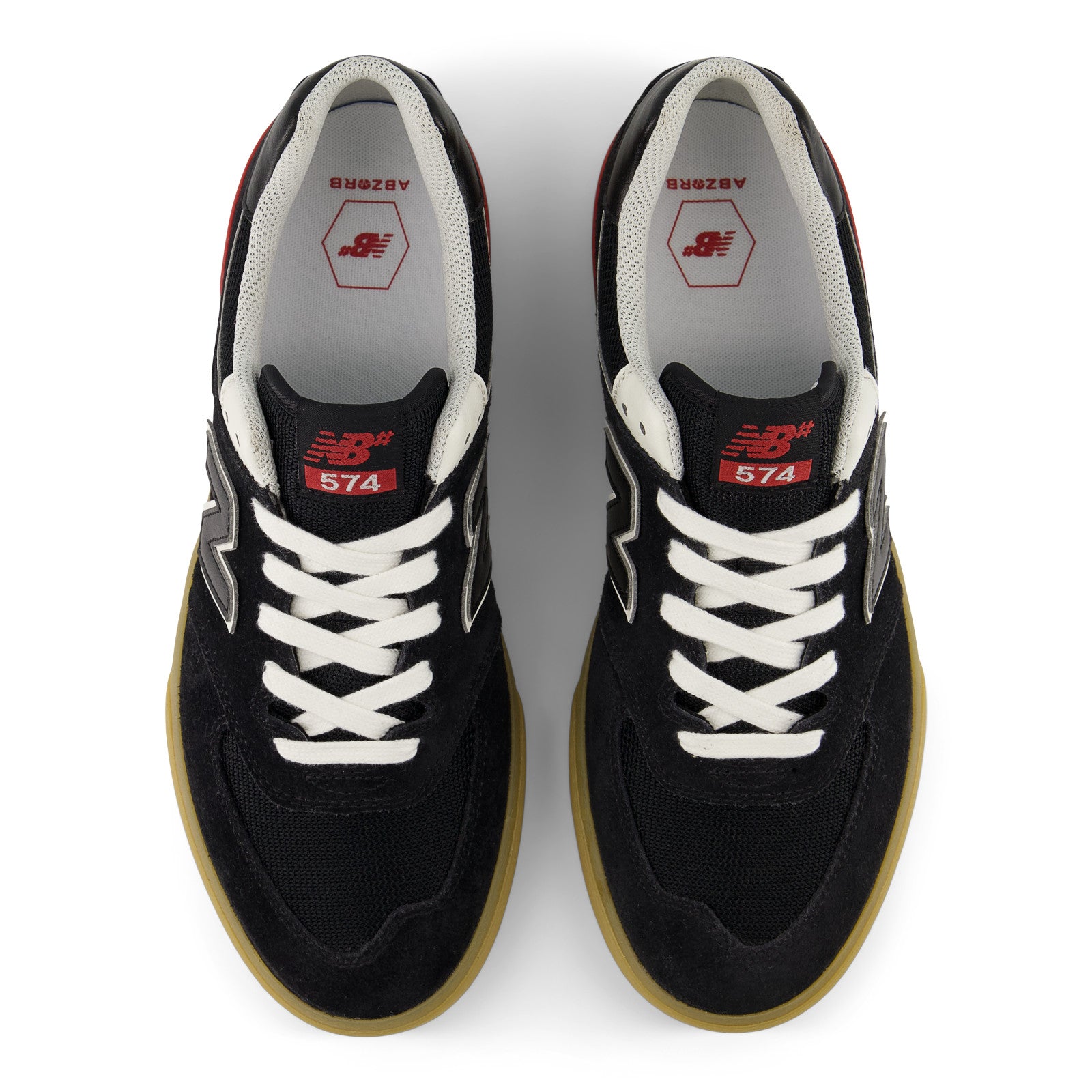 New Balance Numeric 574 Vulc Wide Skateboard Shoe - Black/White