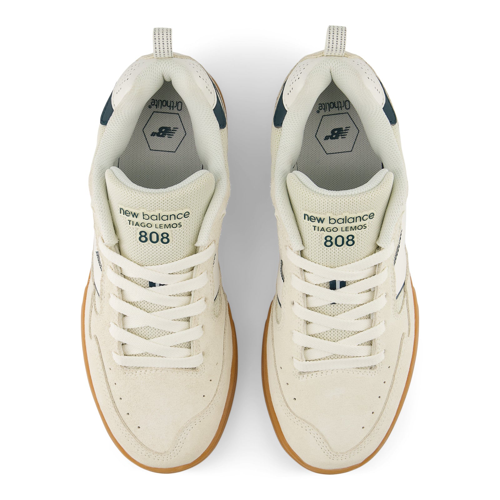 New Balance Numeric 808 Lite Tiago Lemos Skateboard Shoe - Sea Salt/Gr