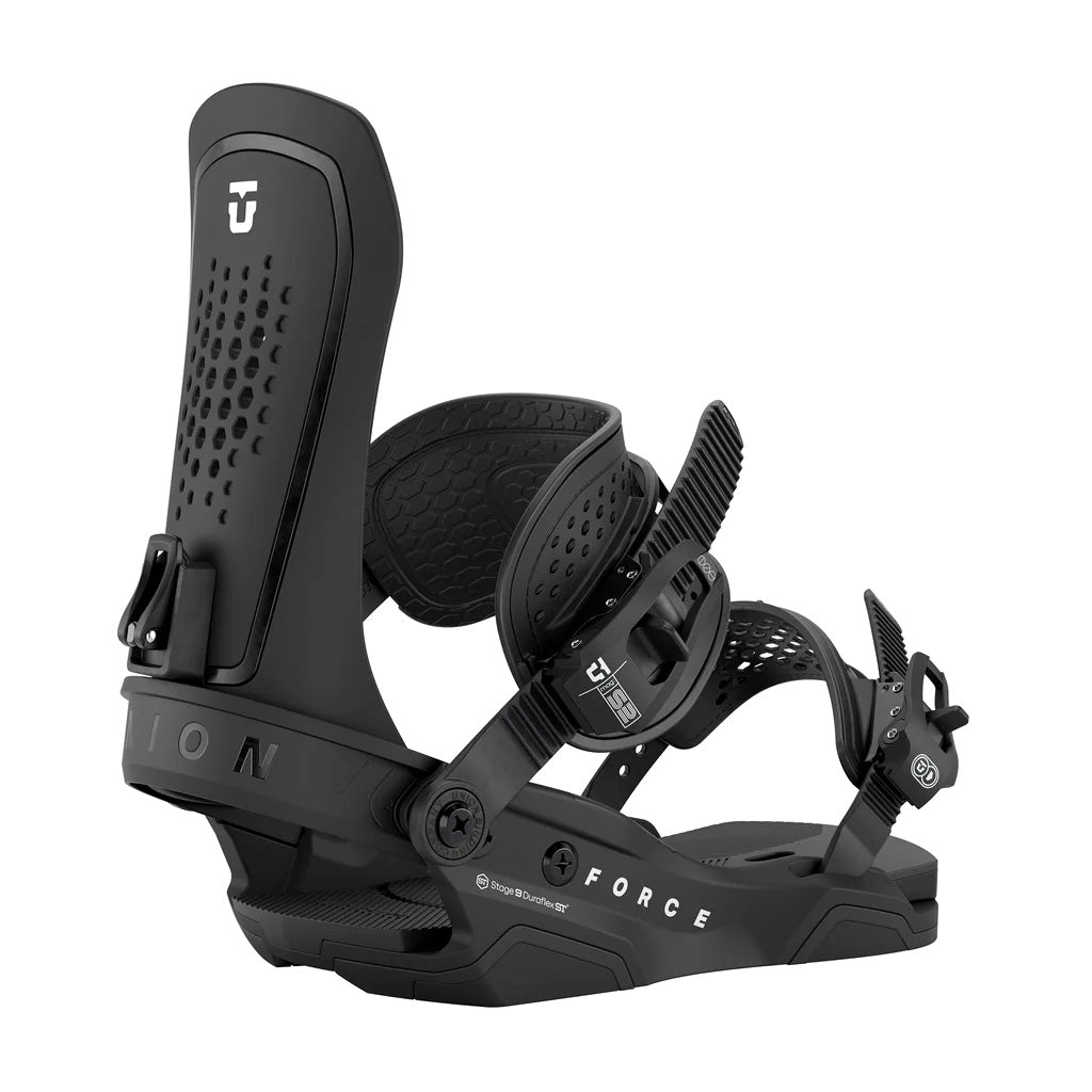 Black Union Force snowboard binding for 2026
