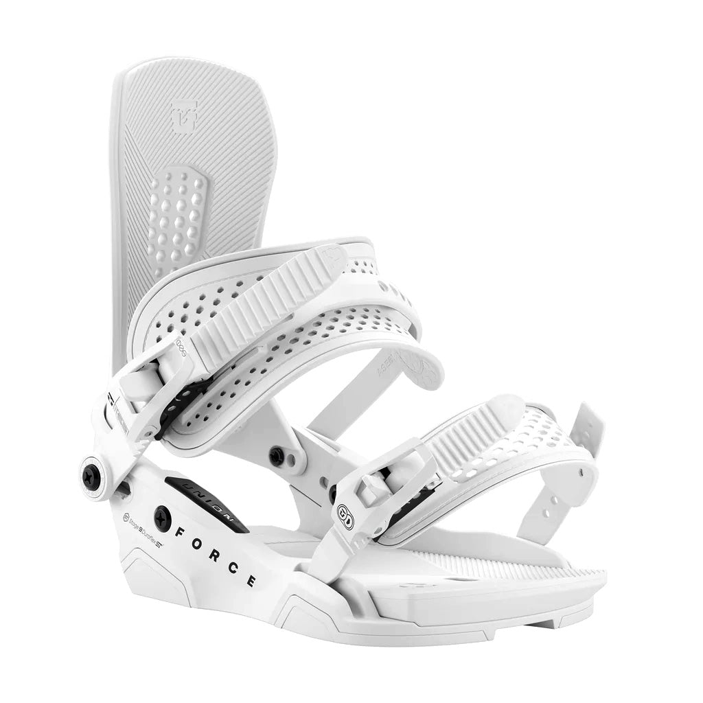 White Union Force Snowboard Binding 2026 Front