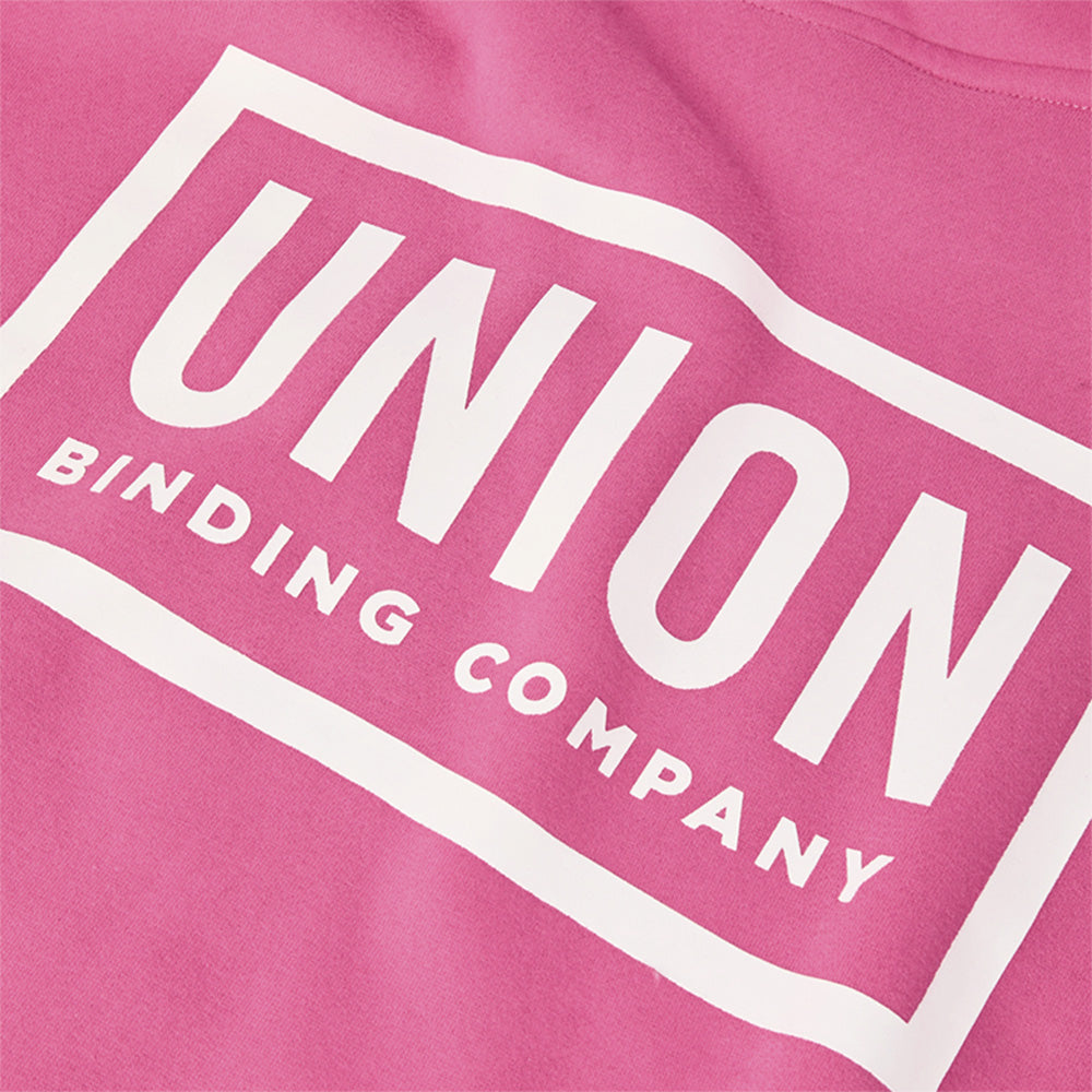 Pink Union Team snowboard hoodie back close up