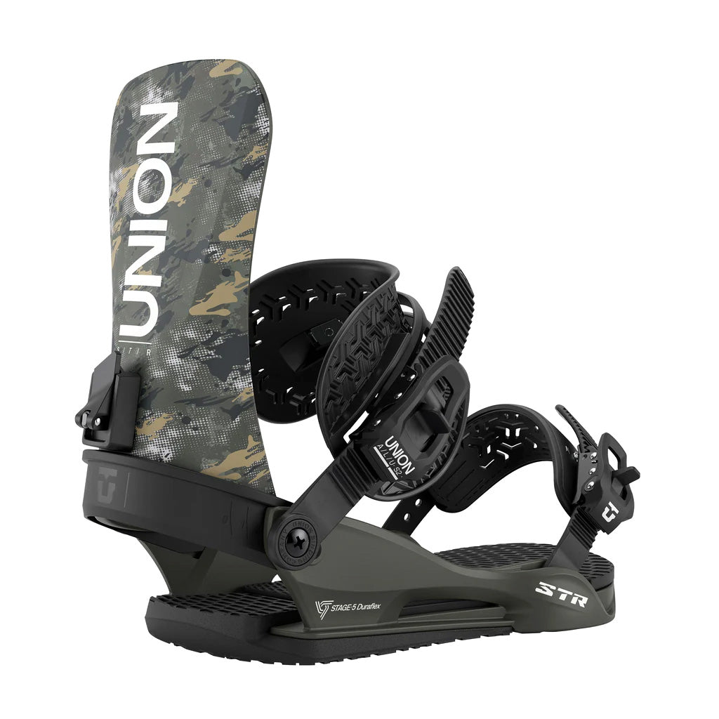 Green Camo Union STR Snowboard Binding 2026