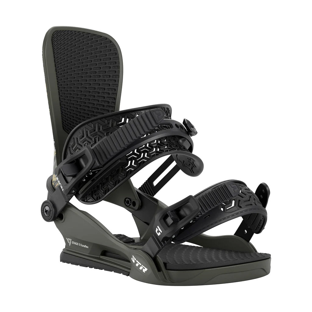 Green Camo Union STR Snowboard Binding 2026 Fromt