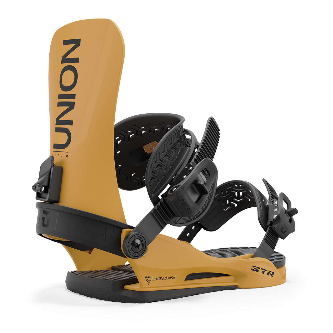 Mustard Yellow STR Union Snowboard Bindings 2025