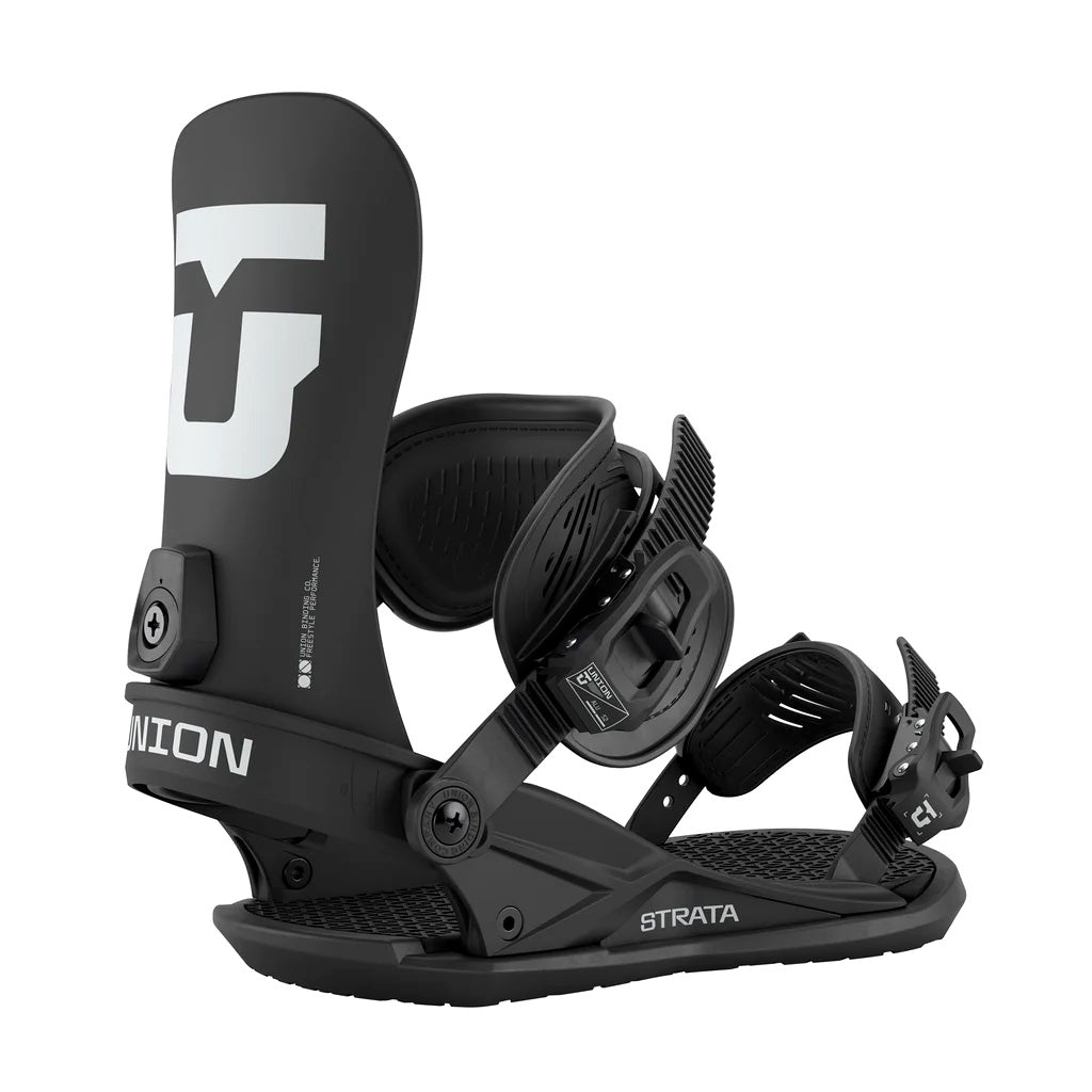 Black Union Strata snowboard binding 2026
