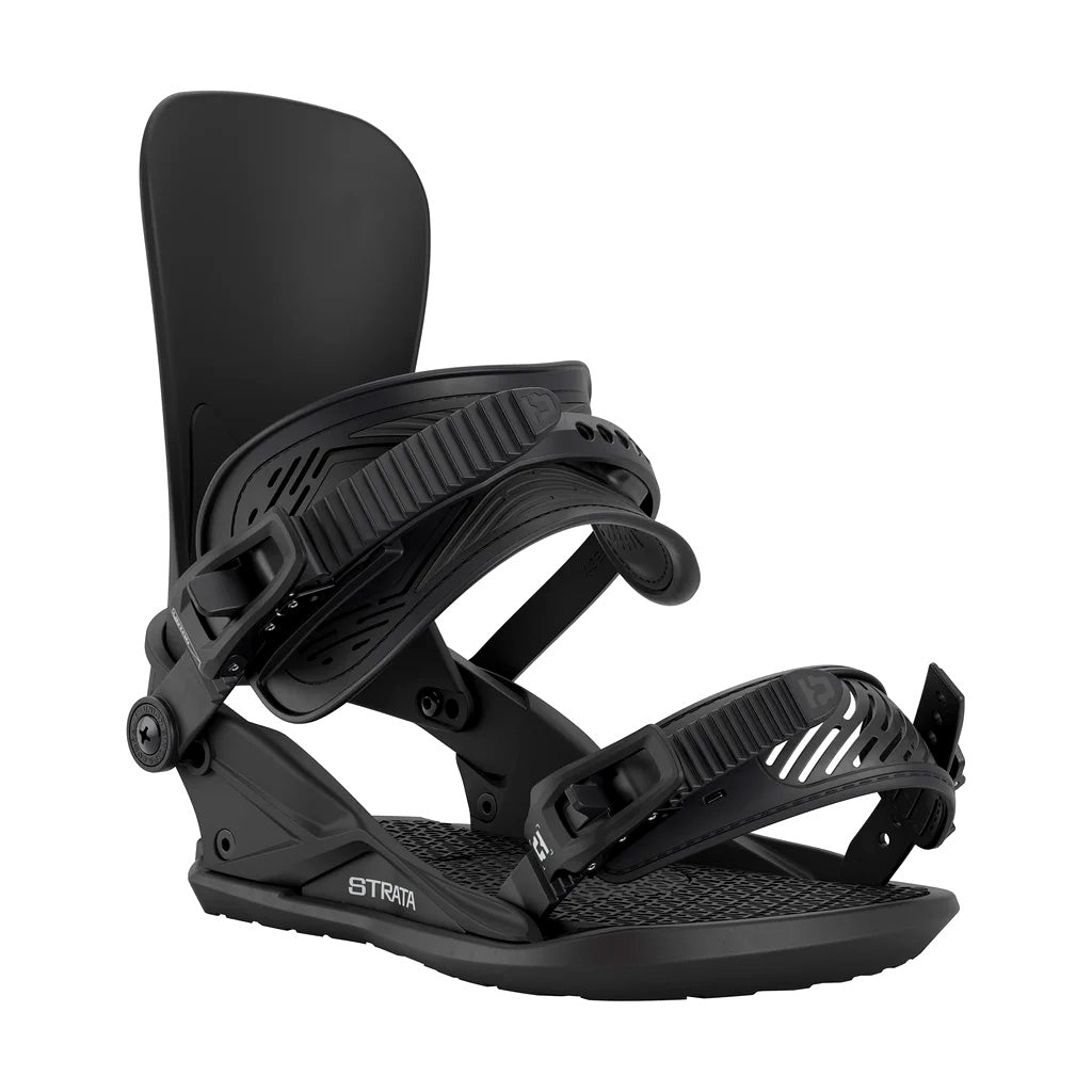 Black Union Strata snowboard binding 2026 front
