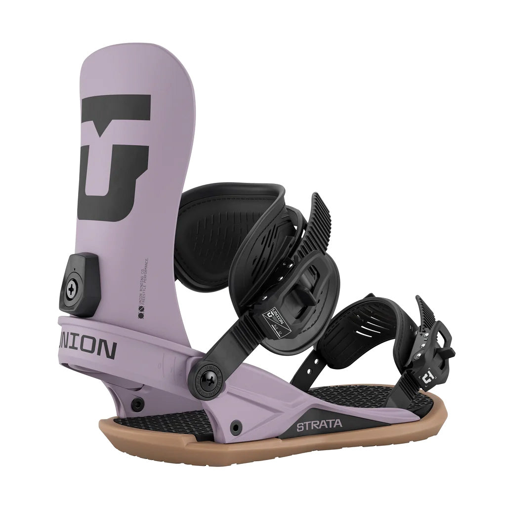 Grey Violet Union Strata snowboard binding 2026