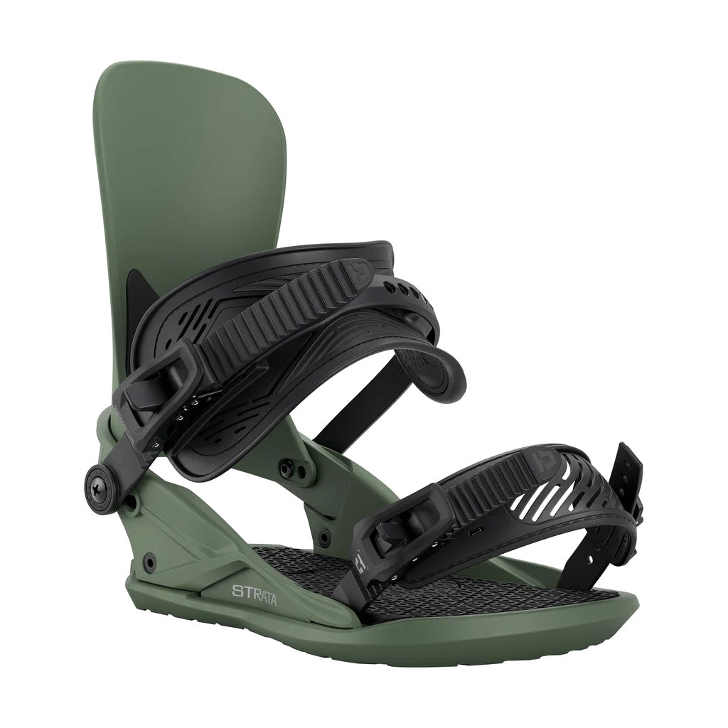 Olive Green Union Strata snowboard binding 2026 Front