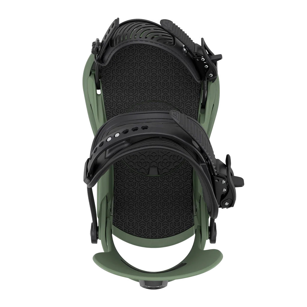 Olive Green Union Strata snowboard binding 2026 Top
