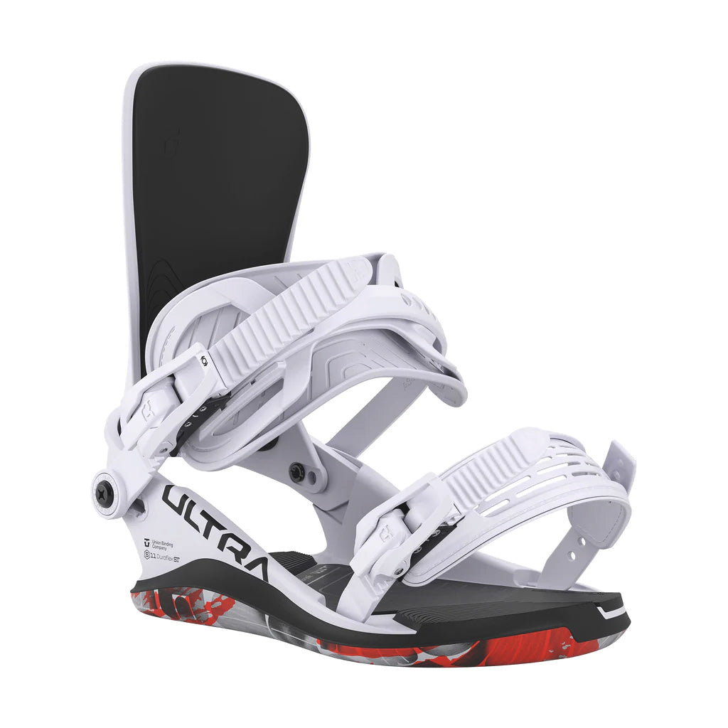 Ice Grey Ultra Union snowboard binding 2026 front