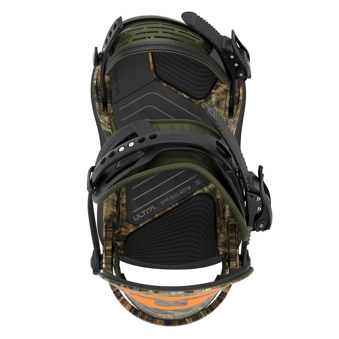 Camo 2027 Union Ultra snowboard bindings top view