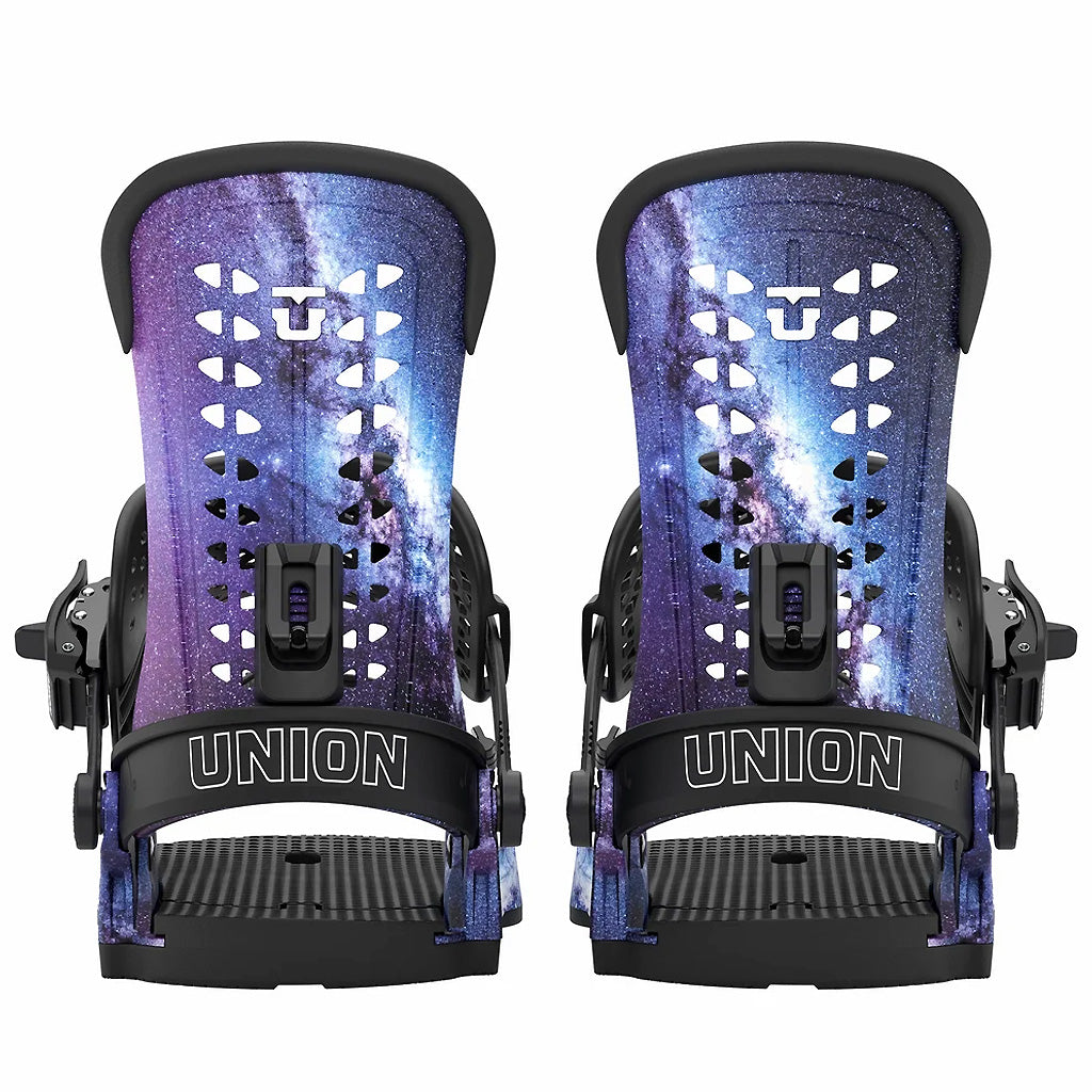 Pair of Union Cosmos Force snowboard bindings