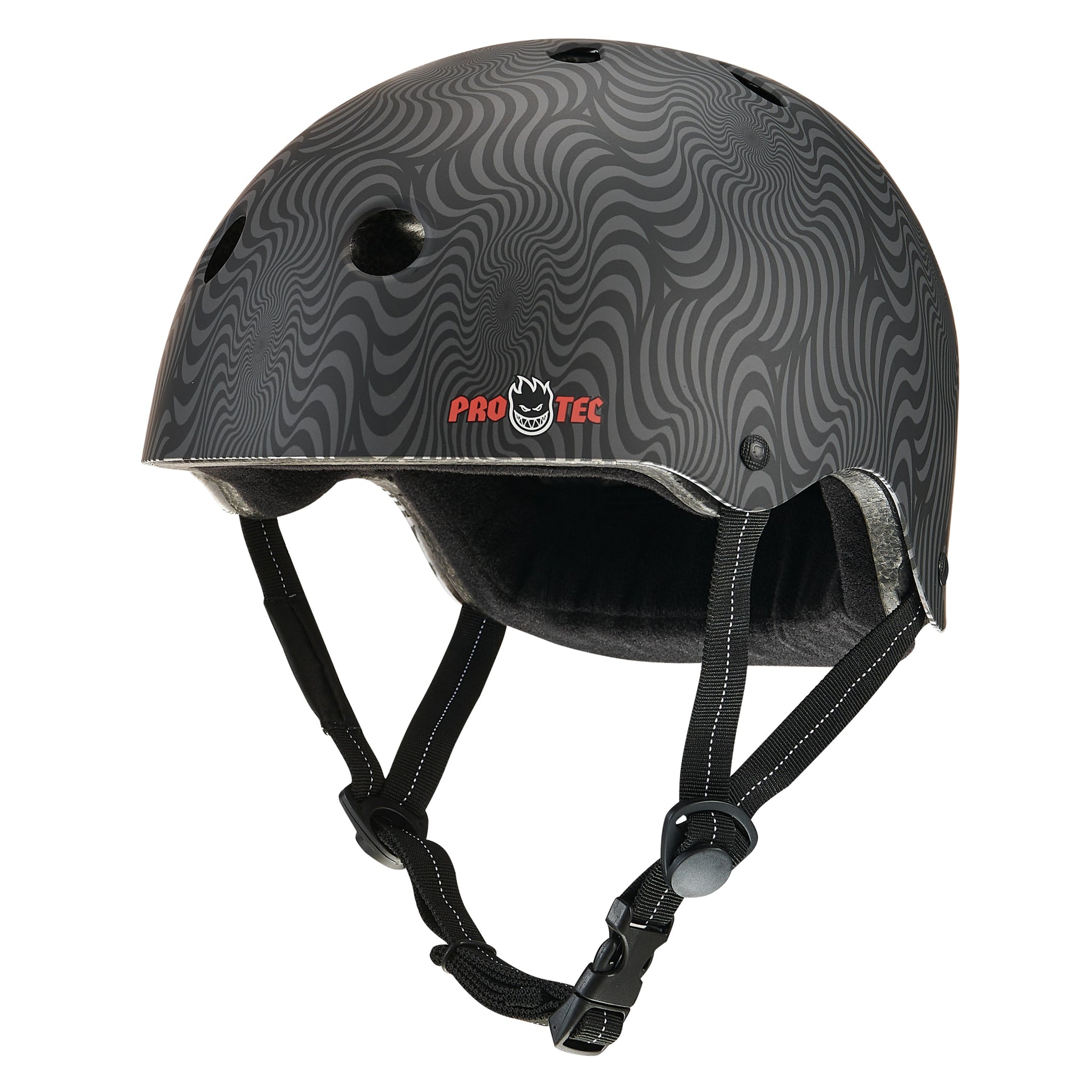 Black Swirl ProTec Spitfire Edition Skate Helmet