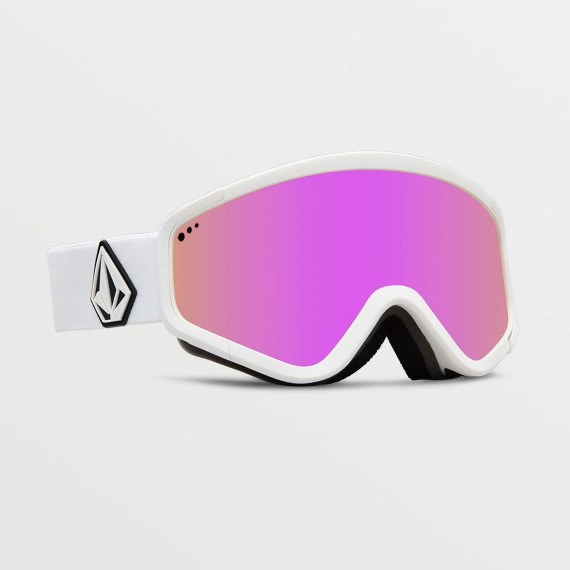 Matte White Attunga Volcom Snowboard Goggles