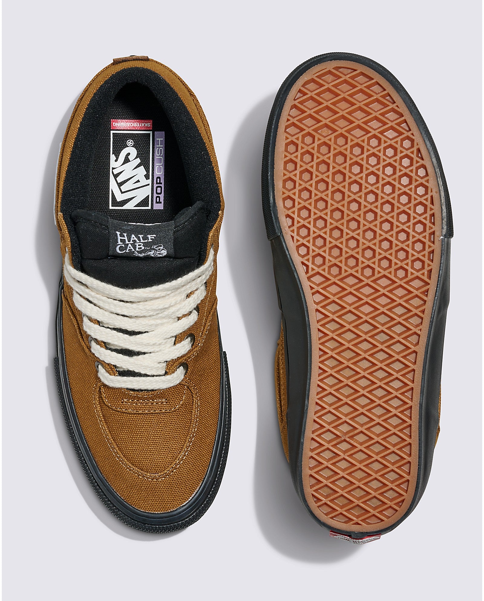 Duck Golden Brown Vans Skate Half Cab Shoe Top/Bottom