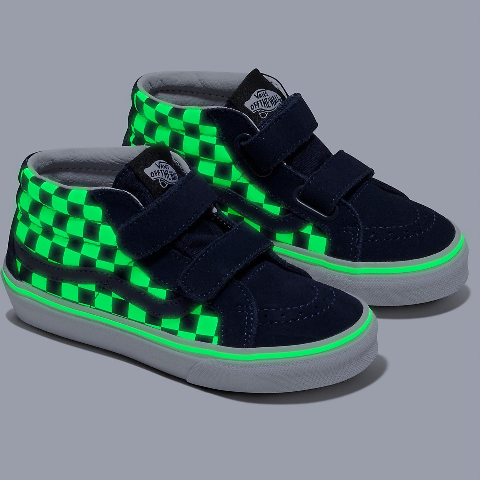 Kids Glow Summer Nights Sk8-Mid Reissue Vans Shoe