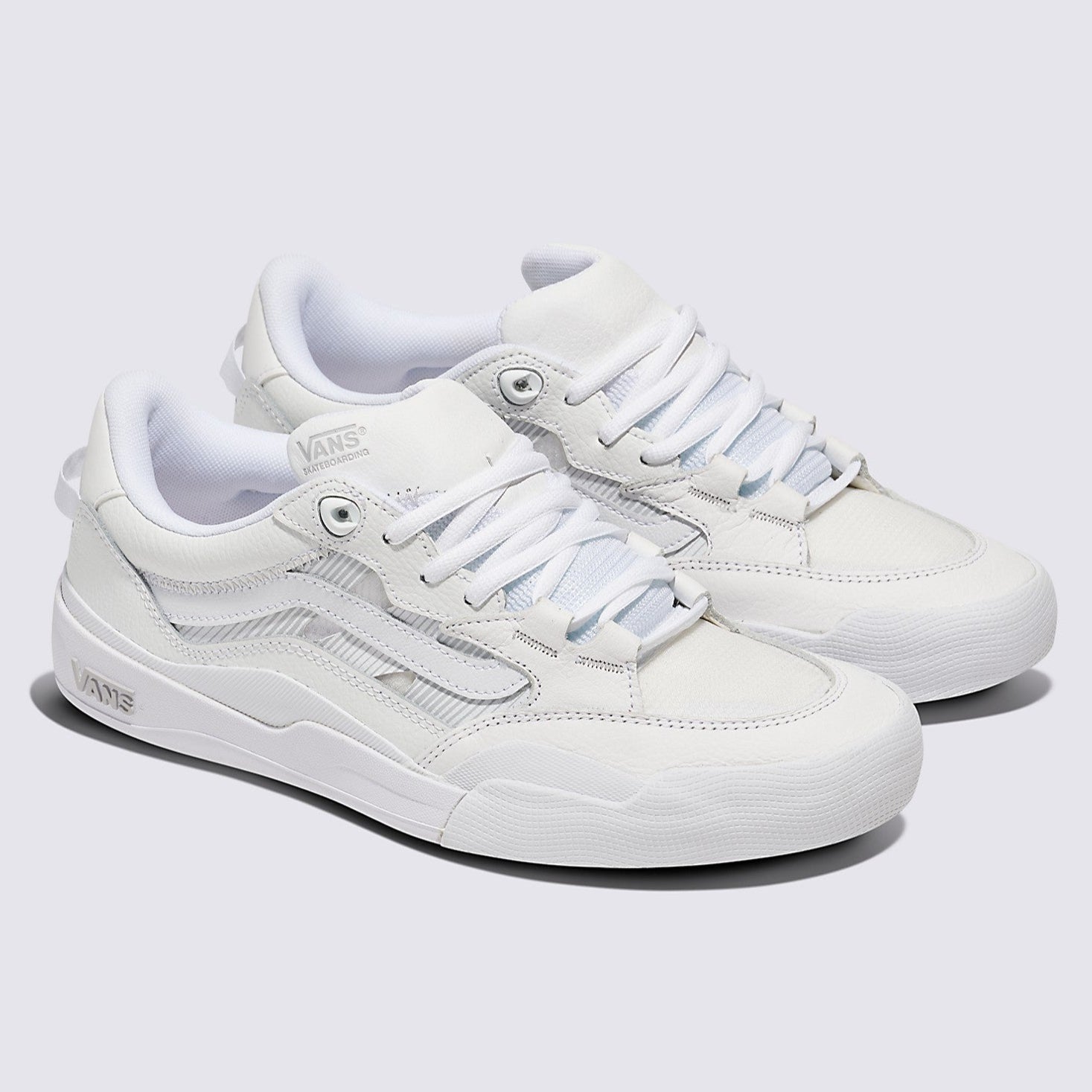 White Skate 2 Wayvee Vans Skate Shoe