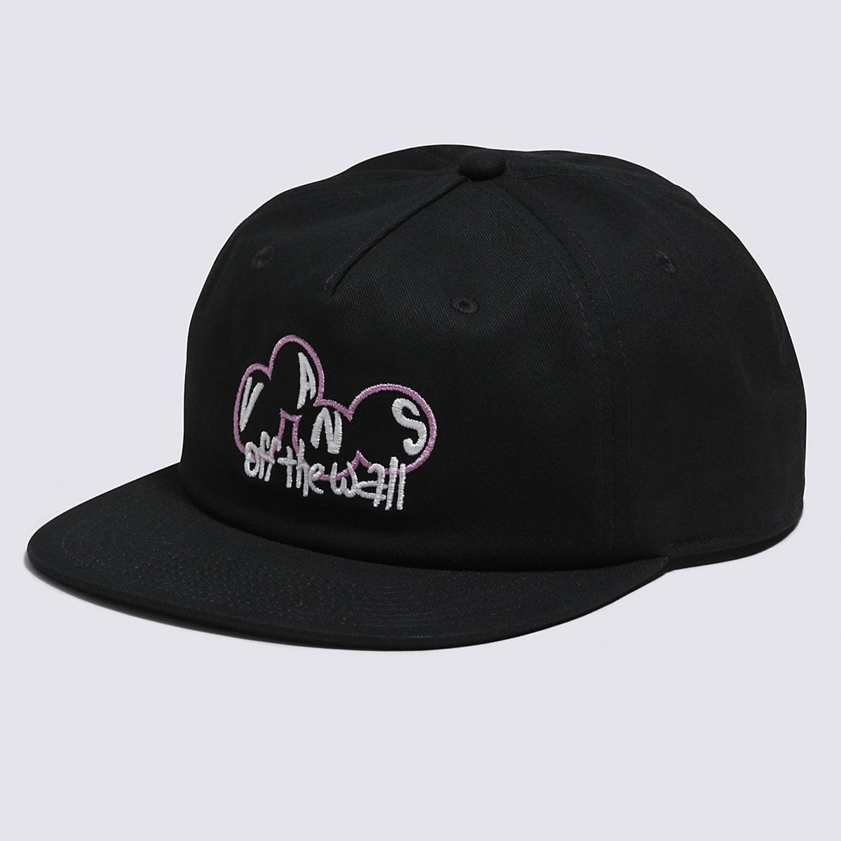 Snapback Scuttle Vans Scuttle Low Unstructured Snapback Hat - Black