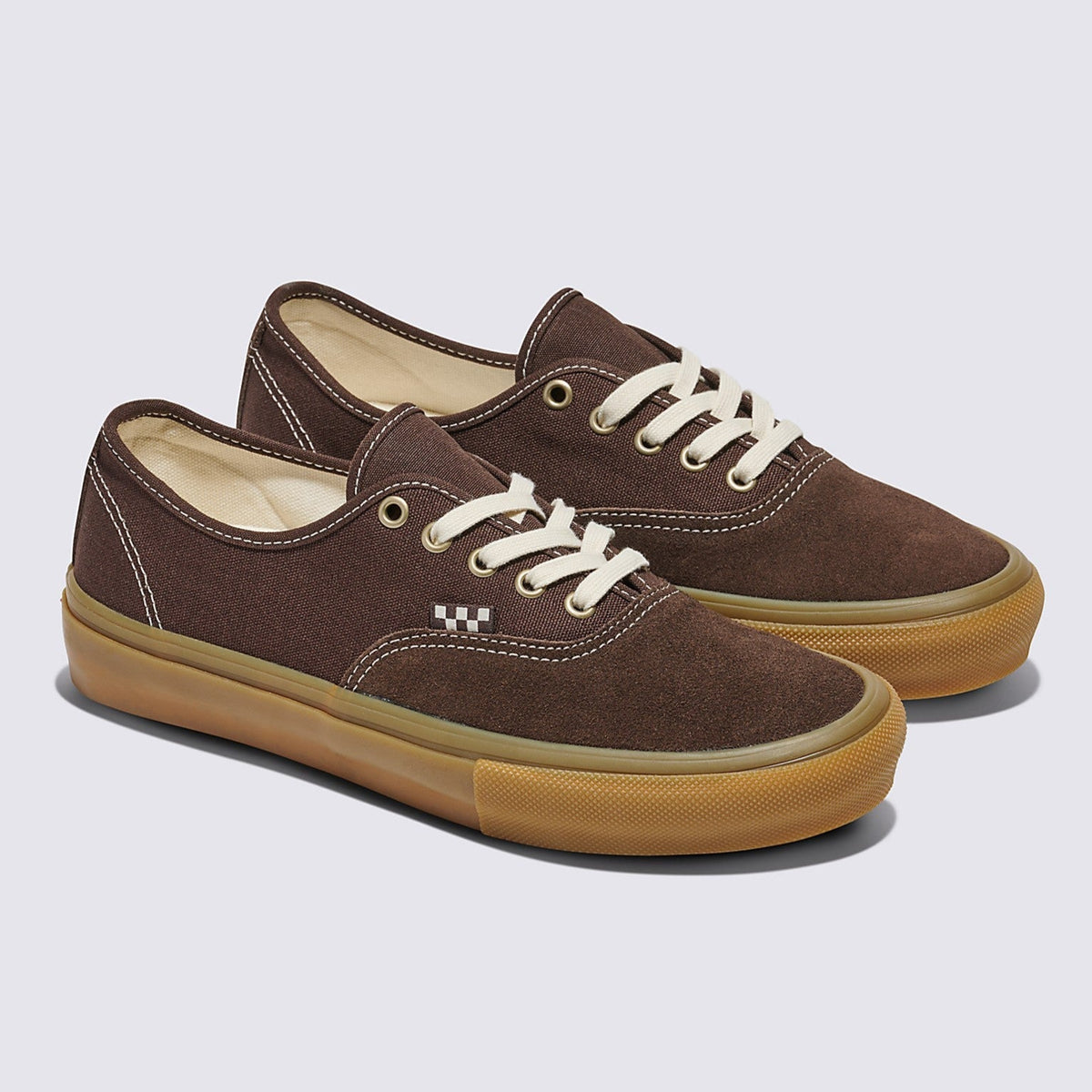 Vans Ave Tobacco Gum Men\'s Size 7 Skate Shoes Brown Suede Sneakers 721356 Vans Skate Authentic Skateboard Shoe - Brown/Gum main image 2