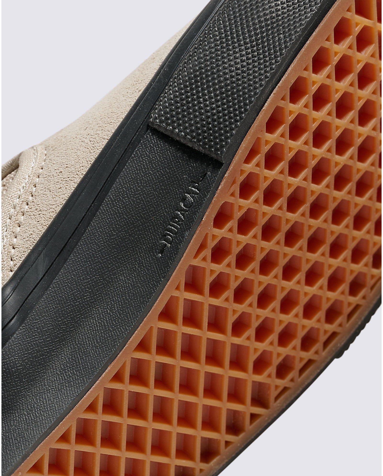 Tan/Black Skate Slip On Vans Skate Shoe Detail