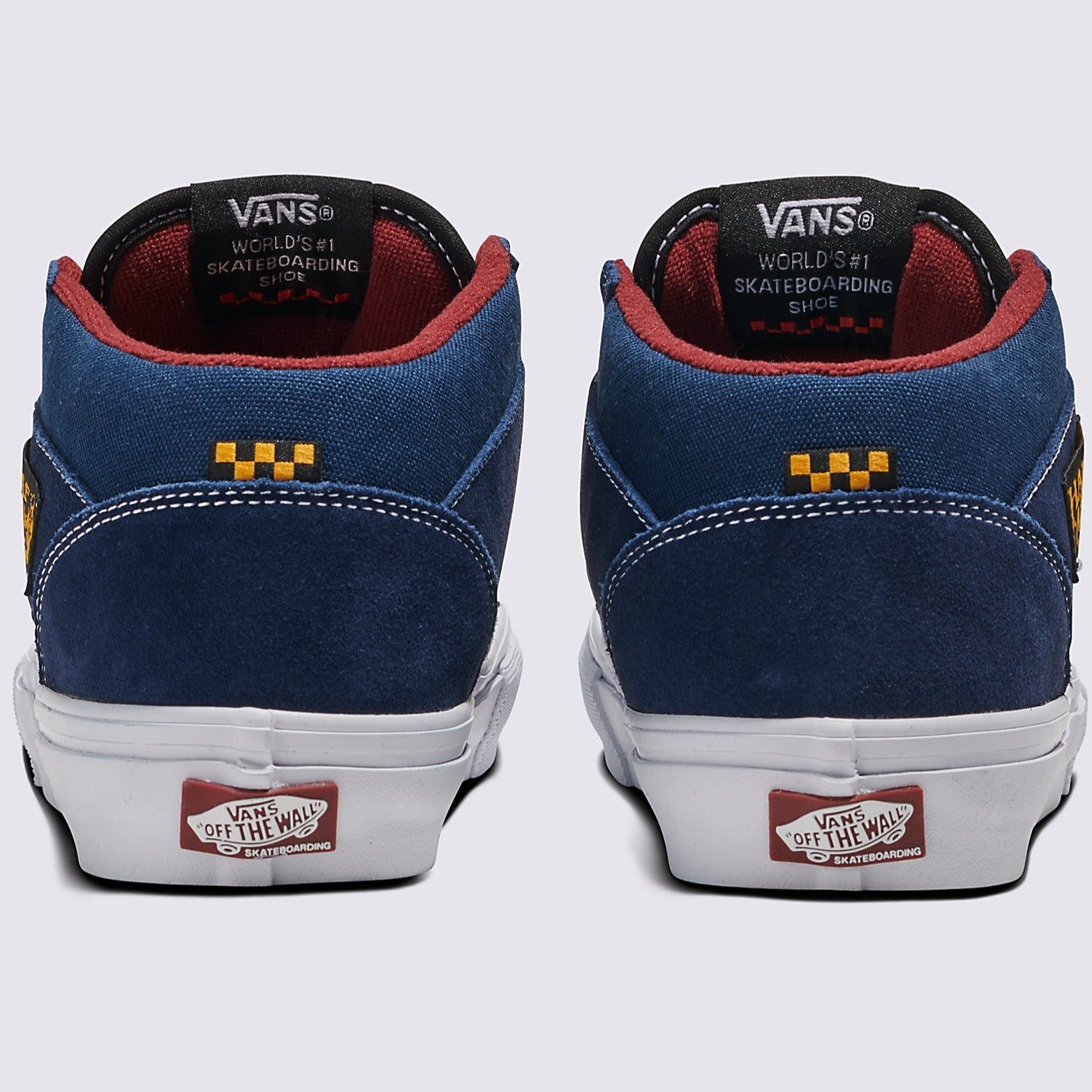 Navy/Burgundy Skate Half Cab Vans Skate Shoe Back