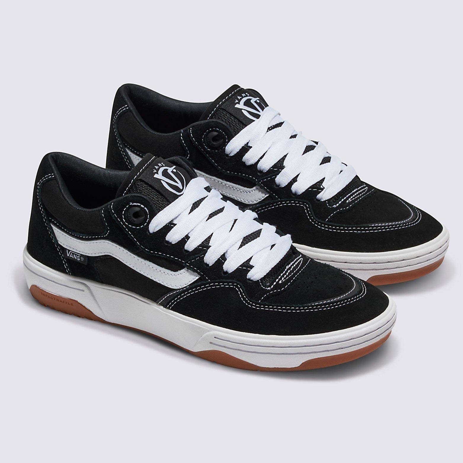Black/White Rowan 2 Vans Skate Shoe