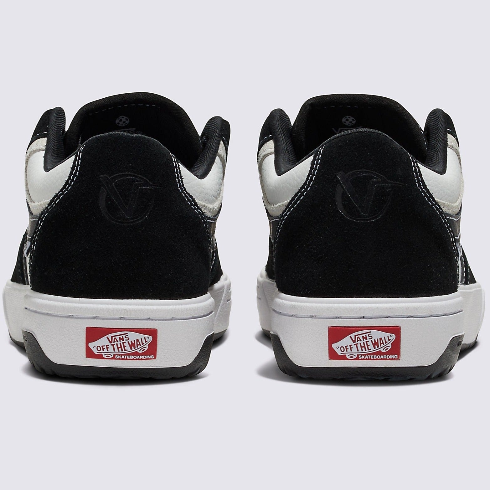 Black/White/Black Rowan 2 Vans Skate Shoe Back