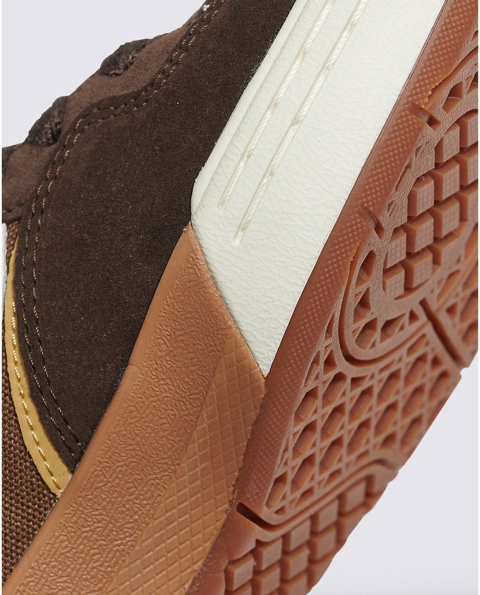 Chocolate Brown Rowan 2 Vans Skate Shoe Detail