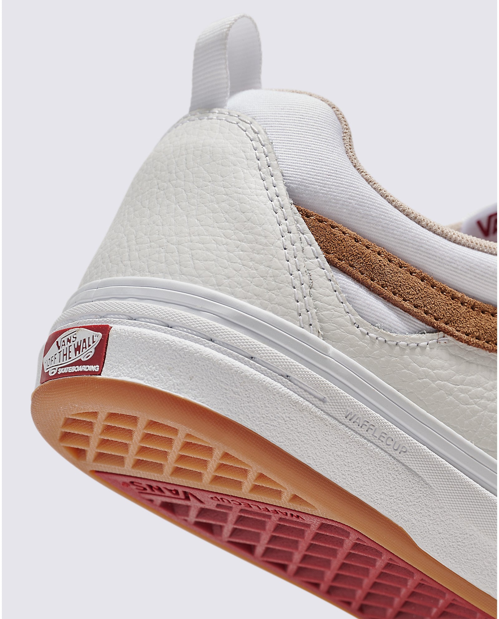 White/Red Skate Kyle Walker Vans Skate Shoe Detail