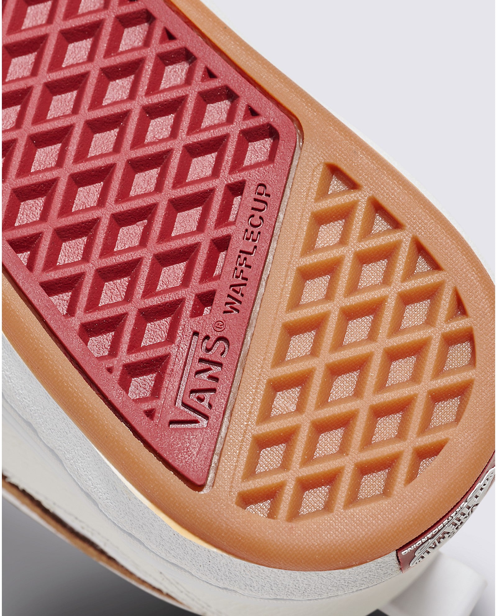 White/Red Skate Kyle Walker Vans Skate Shoe Detail