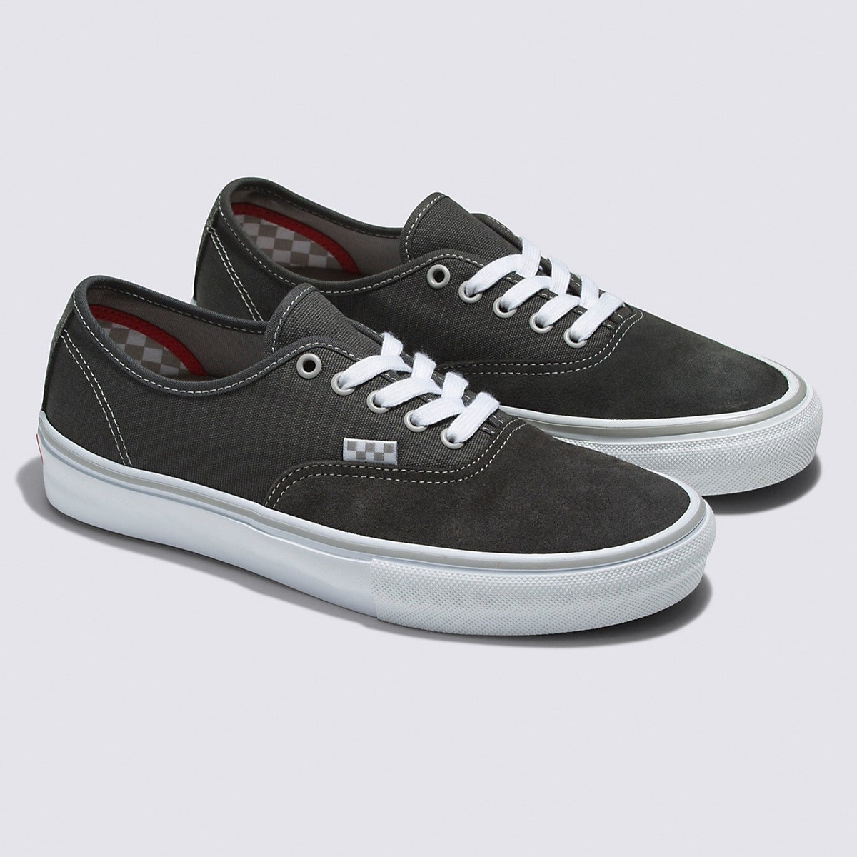 VANS Authentic (Suited) Steel Grey/Black Classic Men\'s Skate Shoes Size 8.5 NEW Vans Authentic Slim Low Top Lace Up Fashion | Mercari main image 2