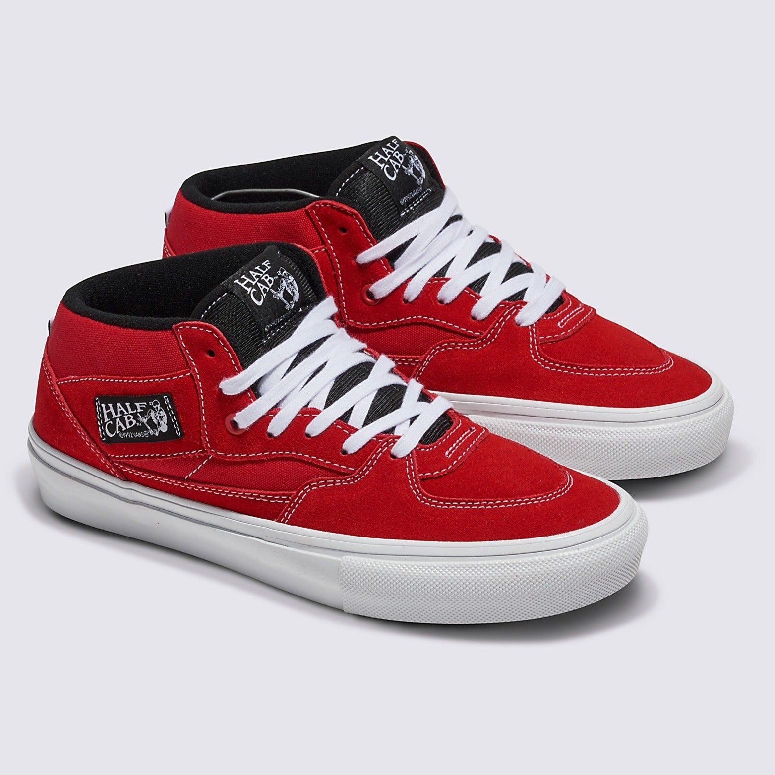 Red/White Skate Half Cab Vans Skate Shoe