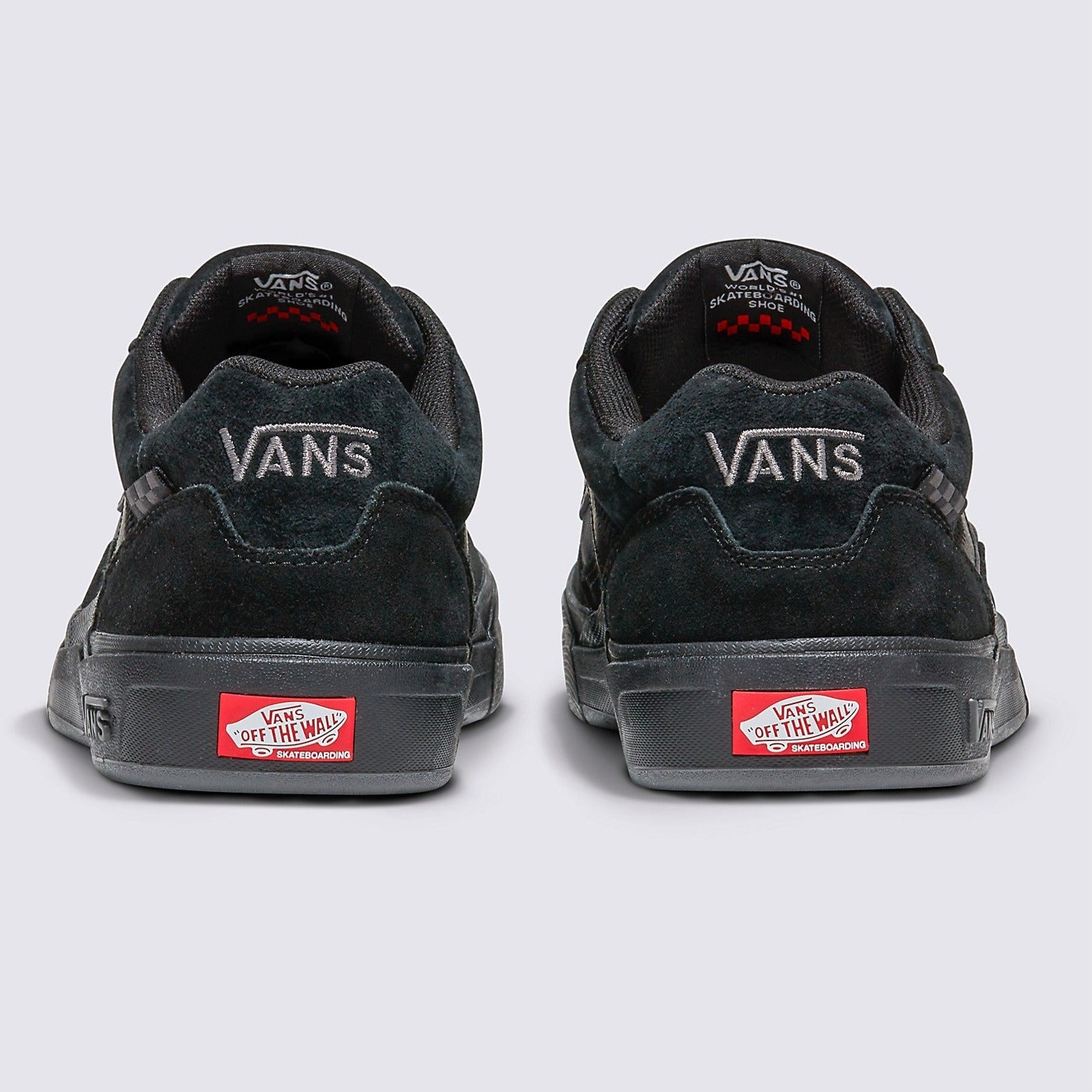 Black/Black Wayvee Vans Skateboard Shoe Back