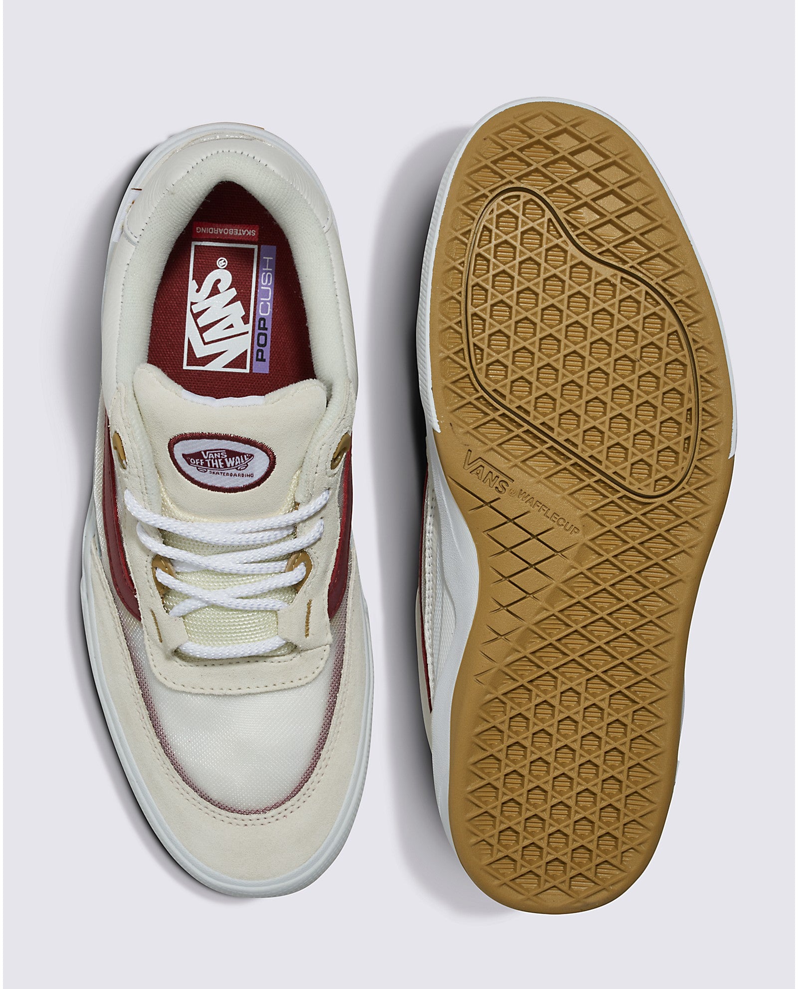 Tan Leather Wayvee Vans Skate Shoe Top/Bottom