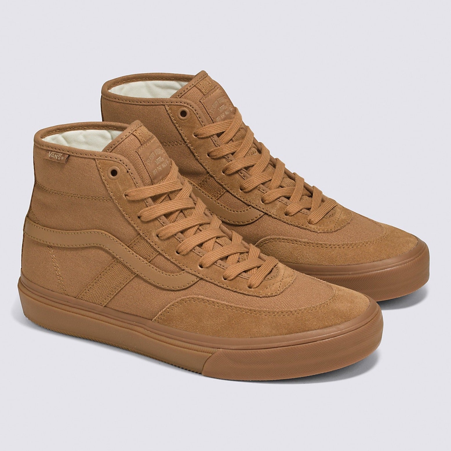 Brown/Gum Crockett High Vans Skate Shoe