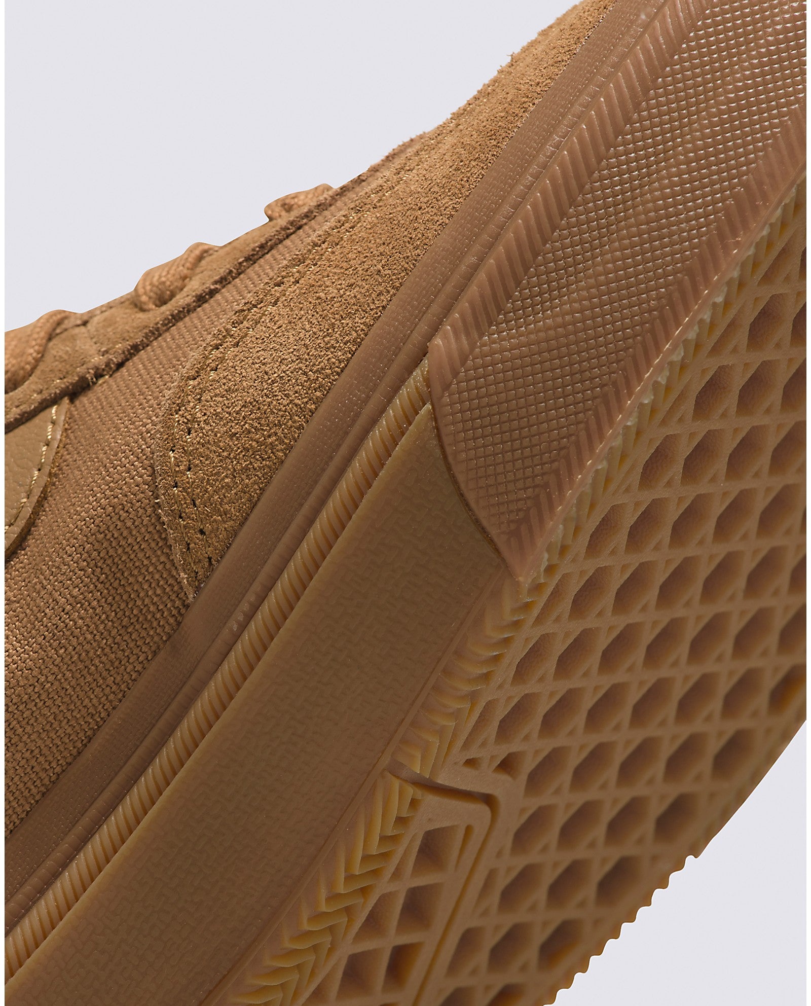 Brown/Gum Crockett High Vans Skate Shoe Detail