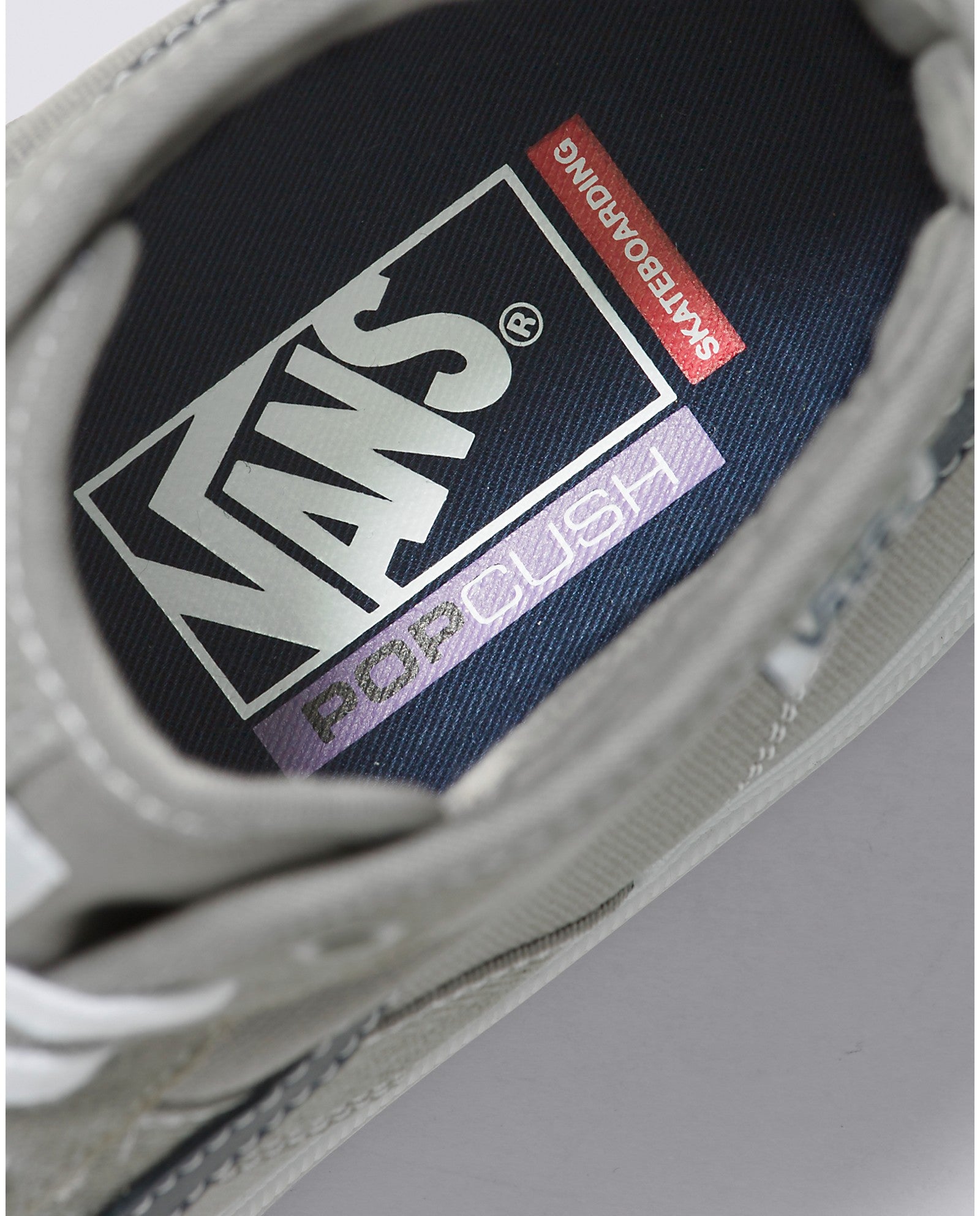 Grey/Blue Gilbert Crockett High Vans Skate Shoe Detail