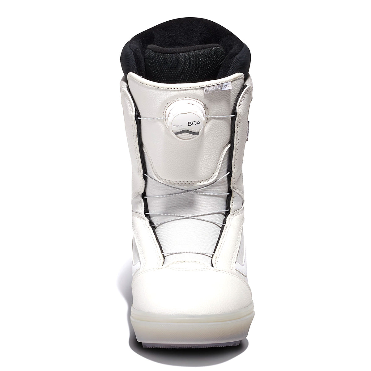 White Encore OG Vans Women's Snowboard Boot Front