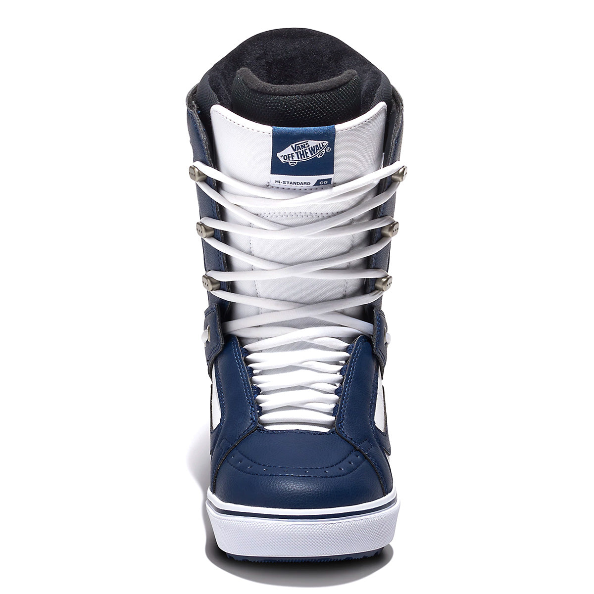 Navy Blue/White Hi Standard OG Vans Snowboard Boot Front