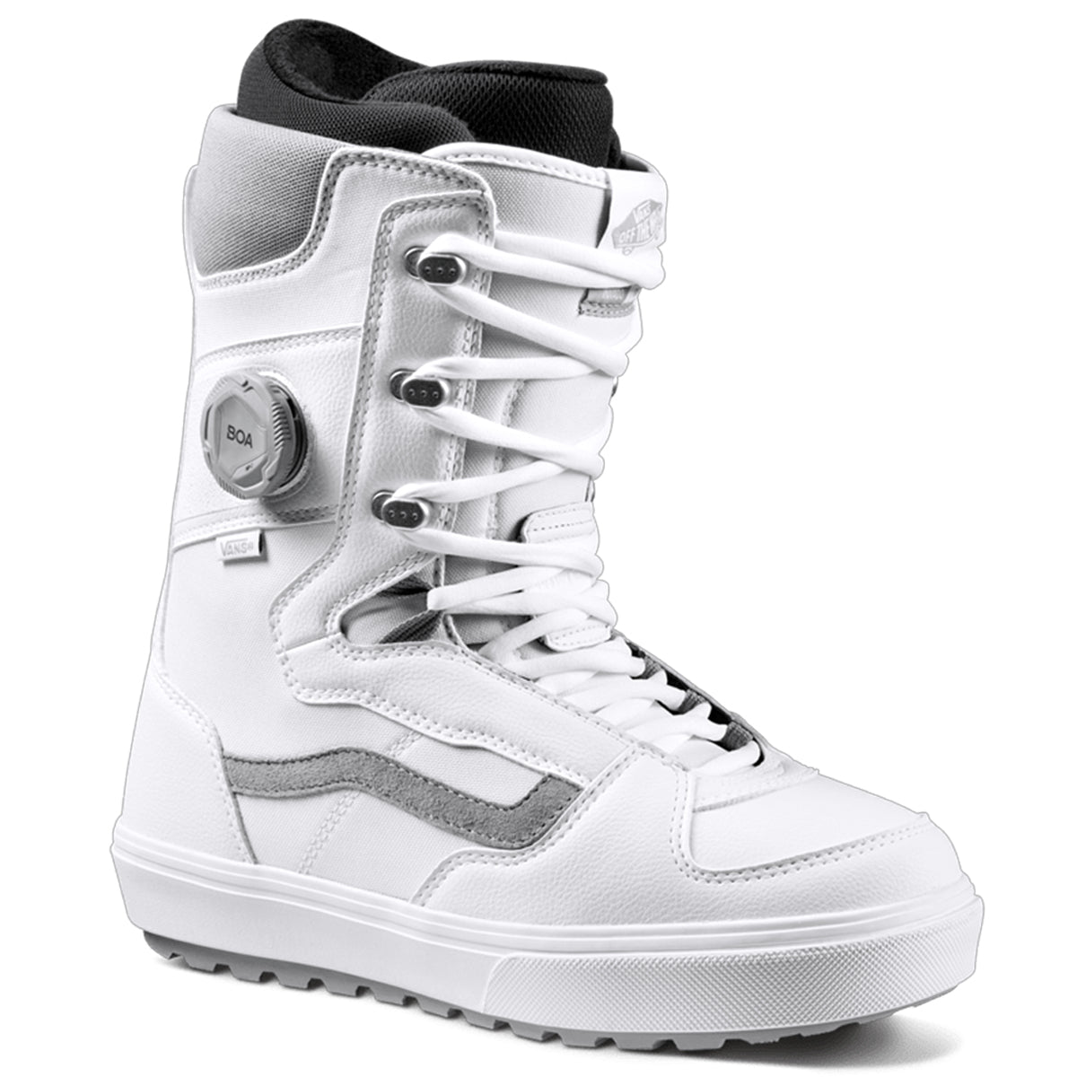 White Invado OG Vans Hybrid Snowboard Boot