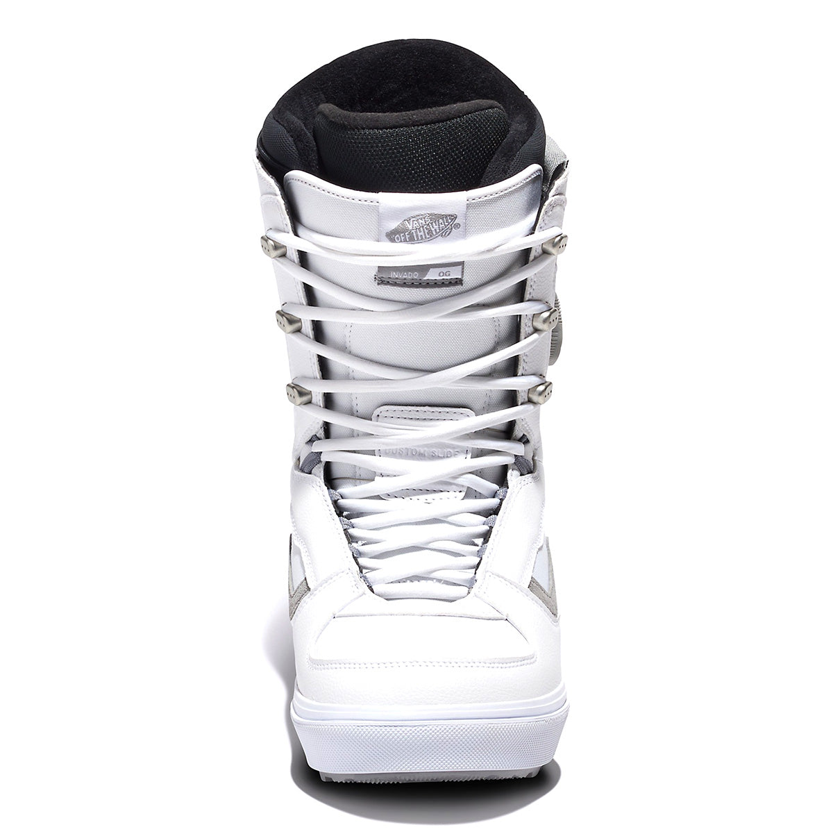 White Invado OG Vans Hybrid Snowboard Boot Front