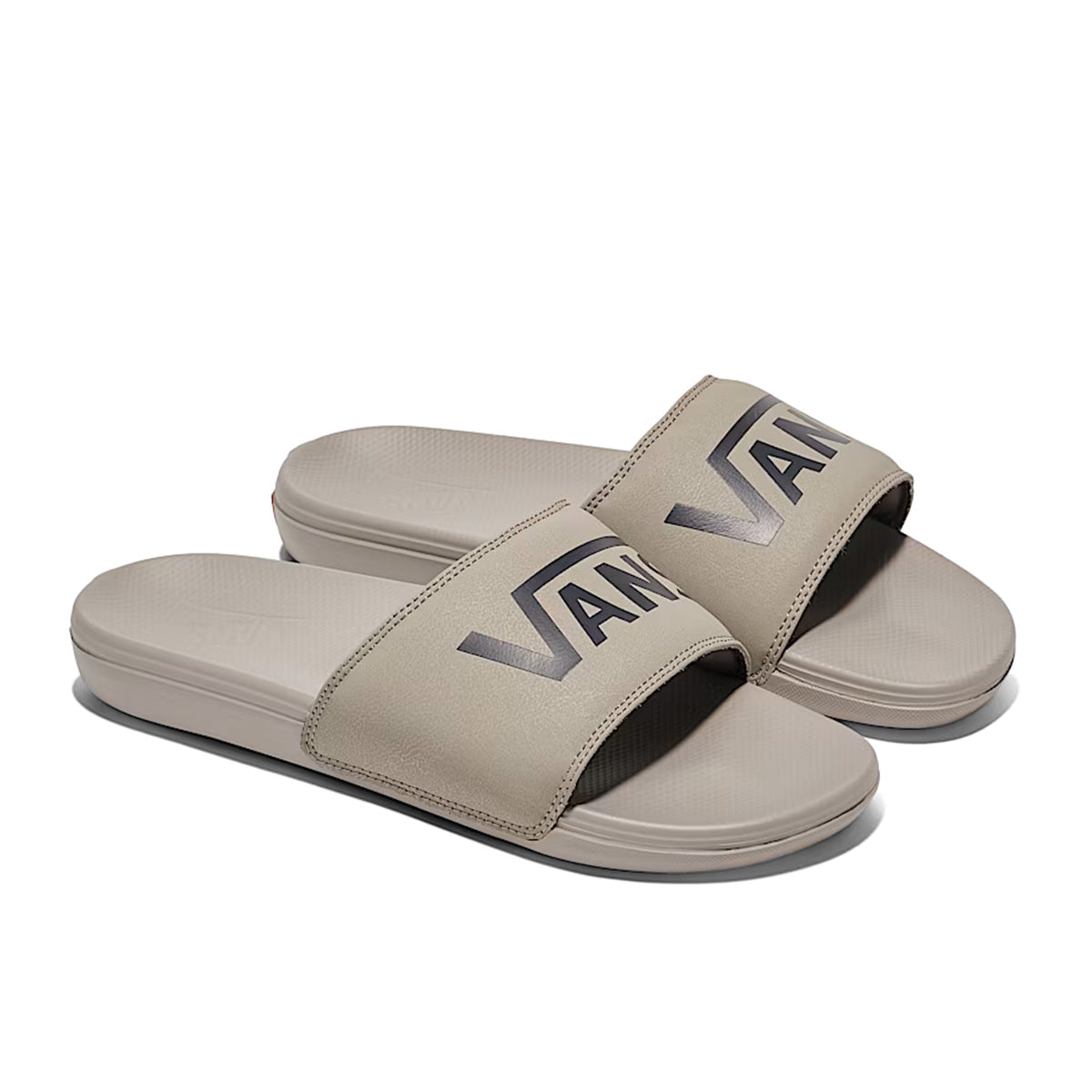 Gray Vans La Costa Slides